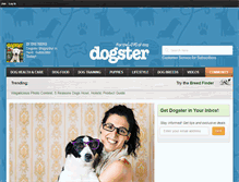 Tablet Screenshot of dogster.com